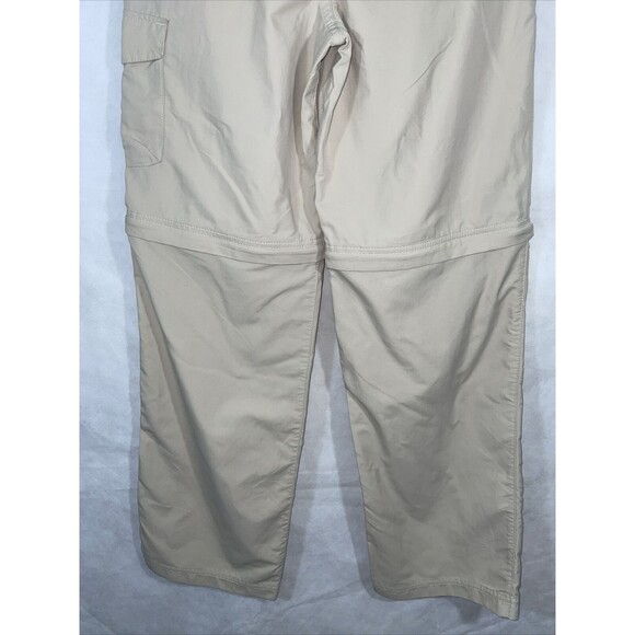 Columbia PFG Omni-Shade Cargo Zip Off Pants Shorts Size L Beige Women - Picture 5 of 12